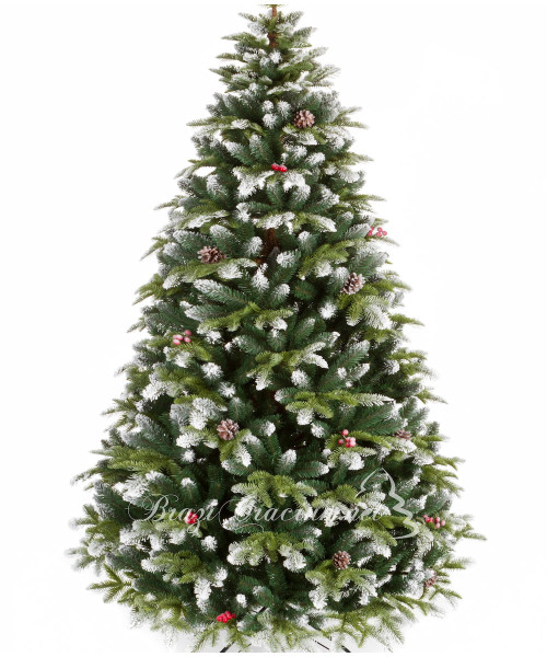 Изкуствена елха Realistic 3D + 2D - 220 cm