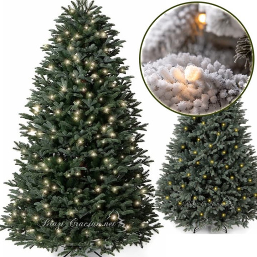 Изкуствени елхи с вградени LED светлини