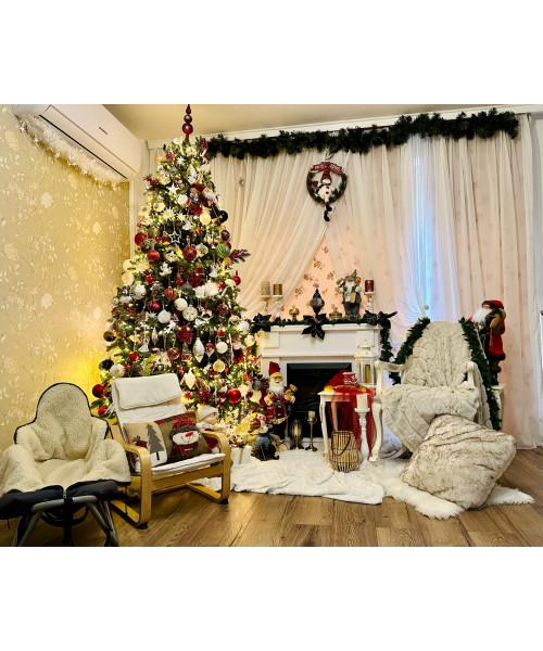 Изкуствена елха Premium Lux 3D + 2D - 220 cm
