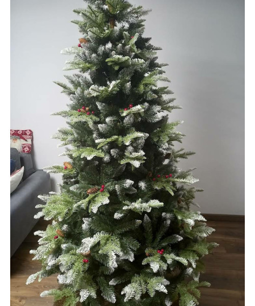Изкуствена елха Realistic 3D + 2D - 220 cm