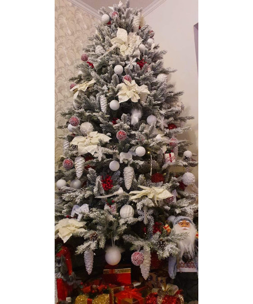Изкуствена елха Realistic 3D + 2D - 220 cm