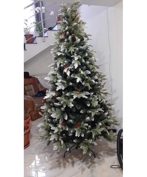 Изкуствена елха Realistic 3D + 2D - 220 cm